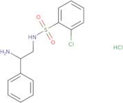 N-(2-Amino-2-phenylethyl)-2-chlorobenzene-1-sulfonamide hydrochloride