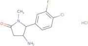 4-Amino-5-(4-chloro-3-fluorophenyl)-1-methylpyrrolidin-2-one hydrochloride