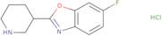 6-Fluoro-2-(piperidin-3-yl)-1,3-benzoxazole hydrochloride
