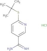 6-(tert-Butylsulfanyl)pyridine-3-carboximidamide hydrochloride