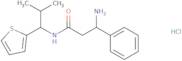 3-Amino-N-[2-methyl-1-(thiophen-2-yl)propyl]-3-phenylpropanamide hydrochloride