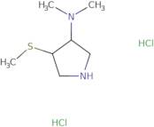 N,N-Dimethyl-4-(methylsulfanyl)pyrrolidin-3-amine dihydrochloride