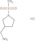 (1-Methanesulfonylpyrrolidin-3-yl)methanamine hydrochloride