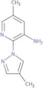 5-Methyl-2-(4-methyl-1H-pyrazol-1-yl)pyridin-3-amine