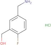 [5-(Aminomethyl)-2-fluorophenyl]methanol hydrochloride