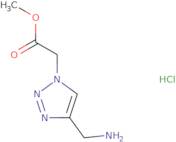 Methyl 2-[4-(aminomethyl)-1H-1,2,3-triazol-1-yl]acetate hydrochloride