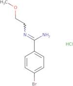 4-Bromo-N-(2-methoxyethyl)benzene-1-carboximidamide hydrochloride