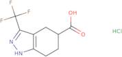 3-(Trifluoromethyl)-4,5,6,7-tetrahydro-1H-indazole-5-carboxylic acid hydrochloride