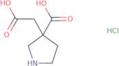 3-(Carboxymethyl)pyrrolidine-3-carboxylic acid hydrochloride