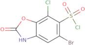 5-Bromo-7-chloro-2-oxo-2,3-dihydro-1,3-benzoxazole-6-sulfonyl chloride