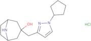 3-[(1-Cyclopentyl-1H-pyrazol-3-yl)methyl]-8-azabicyclo[3.2.1]octan-3-ol hydrochloride