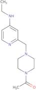 1-(4-{[4-(Ethylamino)pyridin-2-yl]methyl}piperazin-1-yl)ethan-1-one