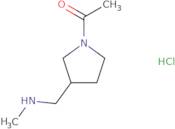 1-{3-[(Methylamino)methyl]pyrrolidin-1-yl}ethan-1-one hydrochloride