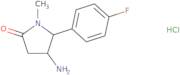 4-Amino-5-(4-fluorophenyl)-1-methylpyrrolidin-2-one hydrochloride