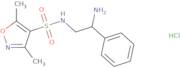 N-(2-Amino-2-phenylethyl)-3,5-dimethyl-1,2-oxazole-4-sulfonamide hydrochloride