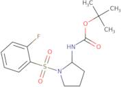 tert-Butyl N-[1-(2-fluorobenzenesulfonyl)pyrrolidin-2-yl]carbamate