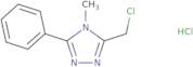 3-(Chloromethyl)-4-methyl-5-phenyl-4H-1,2,4-triazole hydrochloride