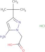 2-(5-Amino-3-tert-butyl-1H-pyrazol-1-yl)acetic acid hydrochloride