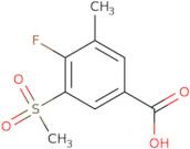 4-Fluoro-3-methanesulfonyl-5-methylbenzoic acid