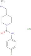 N-(4-Fluorophenyl)-4-[(methylamino)methyl]piperidine-1-carboxamide hydrochloride