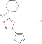 1-[3-(Thiophen-2-yl)-1,2,4-oxadiazol-5-yl]cyclohexan-1-amine hydrochloride