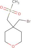 4-(Bromomethyl)-4-(methanesulfonylmethyl)oxane