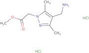 Methyl 2-[4-(aminomethyl)-3,5-dimethyl-1H-pyrazol-1-yl]acetate dihydrochloride