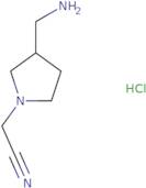 2-[3-(Aminomethyl)pyrrolidin-1-yl]acetonitrile hydrochloride
