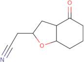 2-(4-Oxo-octahydro-1-benzofuran-2-yl)acetonitrile