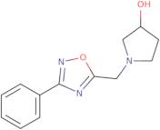 (3R)-1-[(3-Phenyl-1,2,4-oxadiazol-5-yl)methyl]pyrrolidin-3-ol