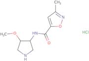 N-[(4S)-4-Methoxypyrrolidin-3-yl]-3-methyl-1,2-oxazole-5-carboxamide hydrochloride