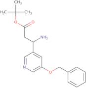 tert-Butyl (3S)-3-amino-3-(5-phenylmethoxypyridin-3-yl)propanoate