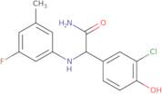 2-(3-Chloro-4-hydroxyphenyl)-2-[(3-fluoro-5-methylphenyl)amino]acetamide