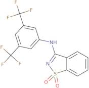 N-[3,5-Bis(trifluoromethyl)phenyl]-1,2-benzothiazol-3-amine 1,1-dioxide