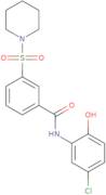 N-(5-Chloro-2-hydroxyphenyl)-3-(1-piperidinylsulfonyl)benzamide