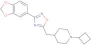 3-(1,3-Benzodioxol-5-yl)-5-[(1-cyclobutylpiperidin-4-yl)methyl]-1,2,4-oxadiazole