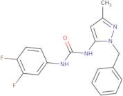 1-(2-Benzyl-5-methylpyrazol-3-yl)-3-(3,4-difluorophenyl)urea