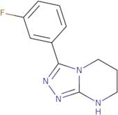 3-(3-Fluorophenyl)-5H,6H,7H,8H-[1,2,4]triazolo[4,3-a]pyrimidine