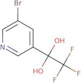 1-(5-Bromopyridin-3-yl)-2,2,2-trifluoroethane-1,1-diol
