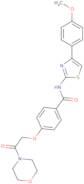 N-[4-(4-Methoxyphenyl)-2-thiazolyl]-4-[2-(4-morpholinyl)-2-oxoethoxy]benzamide