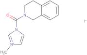 3-Methyl-1-(1,2,3,4-tetrahydroisoquinoline-2-carbonyl)-1H-imidazol-3-ium iodide