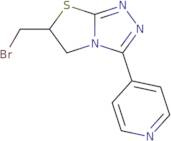 4-[6-(Bromomethyl)-5H,6H-[1,2,4]triazolo[3,4-b][1,3]thiazol-3-yl]pyridine