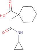 1-[(Cyclopropylcarbamoyl)methyl]cyclohexane-1-carboxylic acid