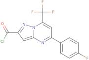 5-(4-Fluoro-phenyl)-7-trifluoromethyl-pyrazolo[1,5-a]pyrimidine-2-carbonyl chloride