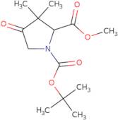 1-tert-Butyl 2-methyl 3,3-dimethyl-4-oxopyrrolidine-1,2-dicarboxylate