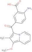 2-Amino-5-[(1-methoxy-2-methylindolizin-3-yl)carbonyl]benzoic acid