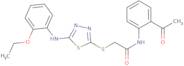 N-(2-Acetylphenyl)-2-({5-[(2-ethoxyphenyl)amino]-1,3,4-thiadiazol-2-yl}sulfanyl)acetamide