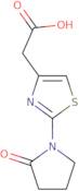 2-[2-(2-Oxopyrrolidin-1-yl)-1,3-thiazol-4-yl]acetic acid