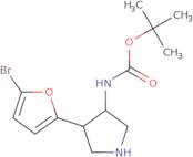 tert-Butyl (4-(5-bromofuran-2-yl)pyrrolidin-3-yl)carbamate