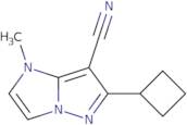 6-Cyclobutyl-1-methyl-1H-imidazo[1,2-b]pyrazole-7-carbonitrile